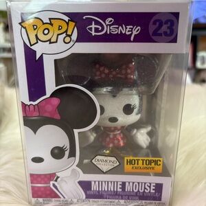 NIB Funko Pop! Disney Minnie Mouse Diamond Hot Topic Exclusive #23 w/ Protector